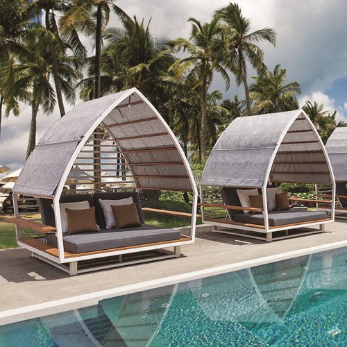 帆布屋顶折叠凉亭 - Gazebo Honolulu - Contral - 铝合金框架 / 酒店 / 健康中心用