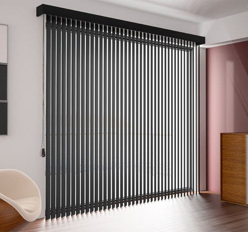 垂直帘 - 89mm Vertical Slat - Luxmader - 用于窗户 / 铝制 / 仿皮