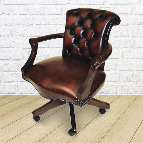 传统风格办公椅 - Admiral  - Kingsgate Furniture ltd - 皮质 / 实木 / 手工
