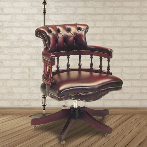 传统风格办公椅 - Captain’s  - Kingsgate Furniture ltd - 皮质 / 实木 / 手工