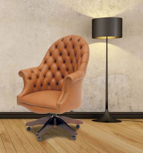 传统风格老板椅 - Executive  - Kingsgate Furniture ltd - 皮质 / 实木 / 高背