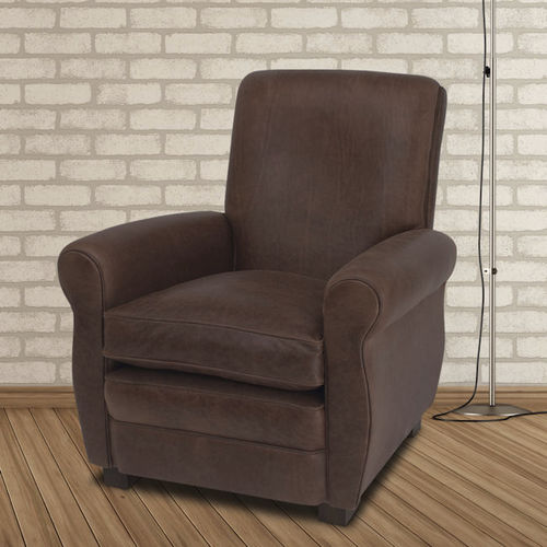 传统风格俱乐部椅 - David  - Kingsgate Furniture ltd - 皮质 / 实木 / 椅垫可拆除