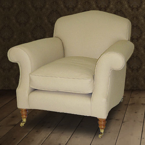 传统风格俱乐部椅 - Midhurst  - Kingsgate Furniture ltd - 皮质 / 实木 / 椅垫可拆除