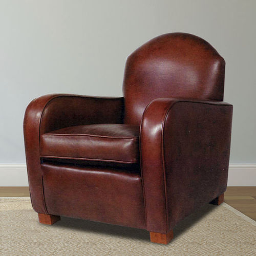 传统风格俱乐部椅 - Thomas  - Kingsgate Furniture ltd - 皮质 / 实木 / 椅垫可拆除