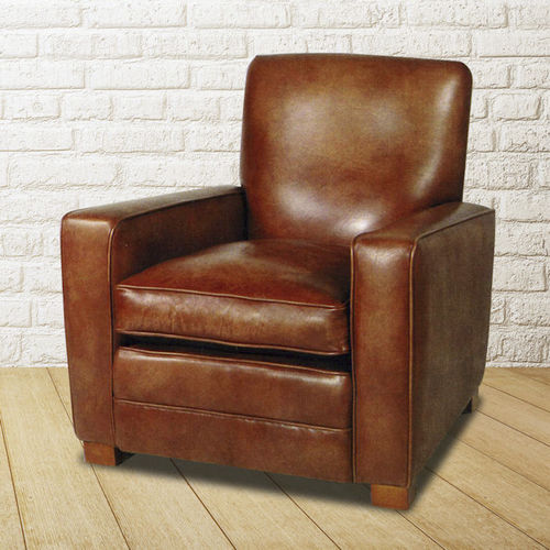 传统风格俱乐部椅 - William  - Kingsgate Furniture ltd - 皮质 / 实木 / 椅垫可拆除