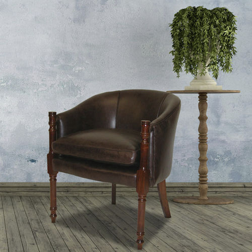 传统风格扶手椅 - Davenport  - Kingsgate Furniture ltd - 皮质 / 实木 / 椅垫可拆除