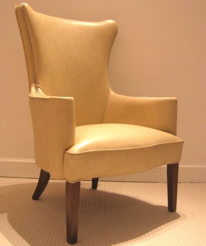 传统风格访客椅 - Florence  - Kingsgate Furniture ltd - 皮质 / 木质 / 高背
