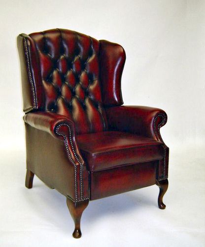 传统风格扶手椅 - Westminster  - Kingsgate Furniture ltd - 皮质 / 实木 / 带脚凳