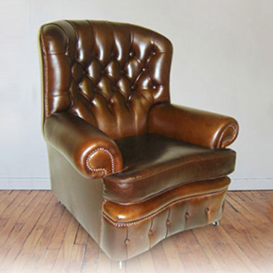 传统风格扶手椅 - Brookhouse  - Kingsgate Furniture ltd - 皮质 / 实木 / 高背