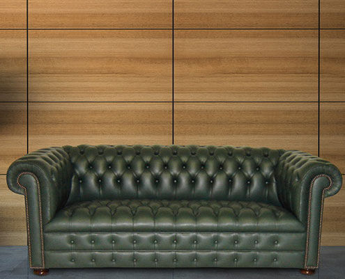 切斯菲尔德古典风格沙发 - CAMBRIDGE  - Kingsgate Furniture ltd - 皮质 / 带扶手 / 手工