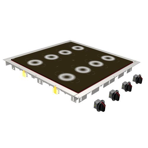 电磁感应灶台 - MS-I-40M - MENU SYSTEM AG - 商用厨房 / 8眼 / 暗装