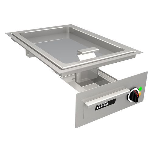 商用厨房烧烤铁板 - MS-G-40E - MENU SYSTEM AG - 电磁感应 / 嵌入式
