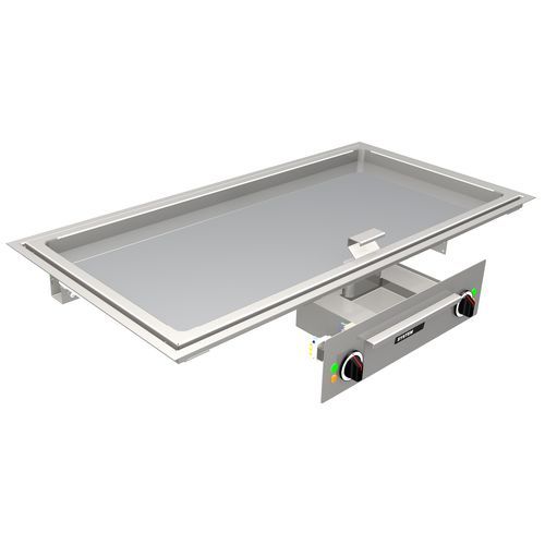 商用厨房烧烤铁板 - MS-G-90E - MENU SYSTEM AG - 电磁感应 / 嵌入式