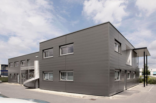 模块化建筑 - BEC CONSTRUCTION 370 m²  - Cougnaud - 预制 / 木质 / 办公室