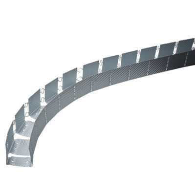 电镀钢型材 - GYPFRAME 72 EDCL 80 - British Gypsum Limited  - U形 / 曲面墙 / 用于天花板
