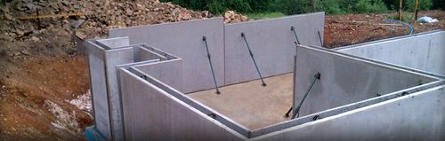 钢筋混凝土预制墙 - BASEMENTS - Cornish Concrete Products 