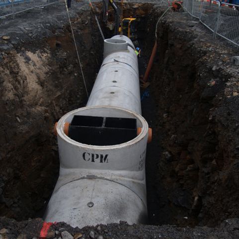 储水蓄水池 - PUMPING STATION - CPM Group Ltd  - 废水处理 / 地下 / 预制混凝土