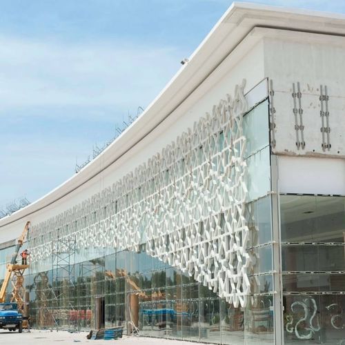 Ductal®UHP混凝土建筑遮阳板 - Lafarge  - 用于外墙 / 立式 / 固定