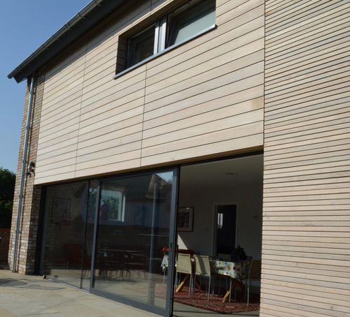 条形立面 - WESTERN NO.2 CLEAR RAINSCREEN  - Silva Timber Products  - 雪松木 / 凹凸
