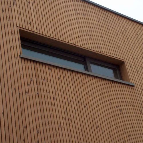 条形立面 - THERMOWOOD® MICROLINE Channel  - Silva Timber Products  - 雪松木 / 凹凸