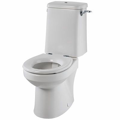 独立式马桶 - SOLA: SA1968WH - Twyford Bathrooms  - 陶瓷 / 带把手 / 无边缘