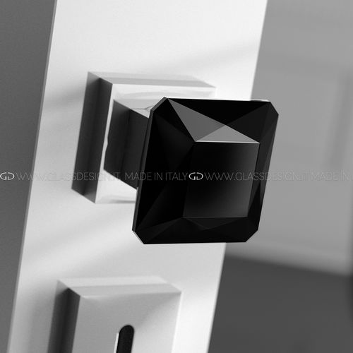 现代风格球形门把手 - Diamond Q - GLASS DESIGN Srl - 黄铜 / 水晶