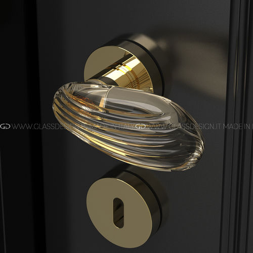 门把手 - Golf - GLASS DESIGN Srl - 黄铜 / 水晶 / 现代风格