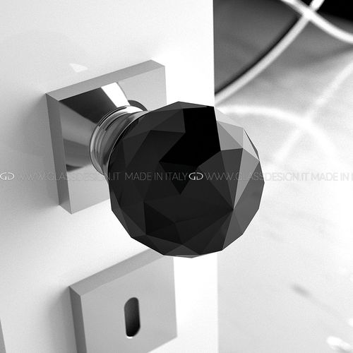 现代风格球形门把手 - Geo Home - GLASS DESIGN Srl - 黄铜 / 水晶 / 缎面