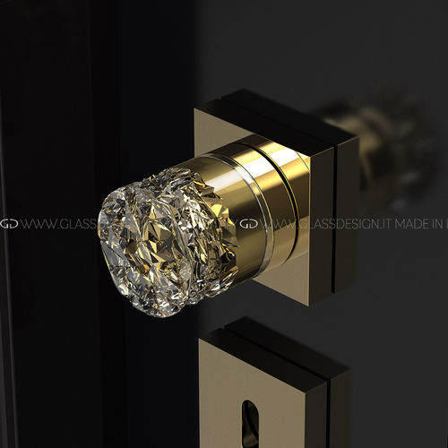 现代风格球形门把手 - Mirage Home - GLASS DESIGN Srl - 经典式 / 黄铜 / 水晶
