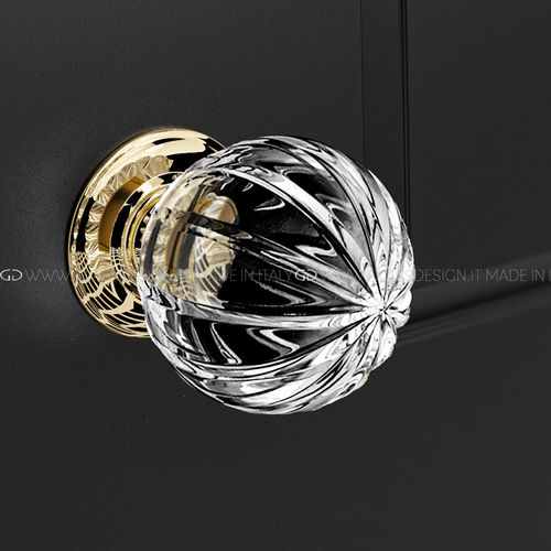 传统风格球形门把手 - Margherita Pull & Push - GLASS DESIGN Srl - 黄铜 / 水晶