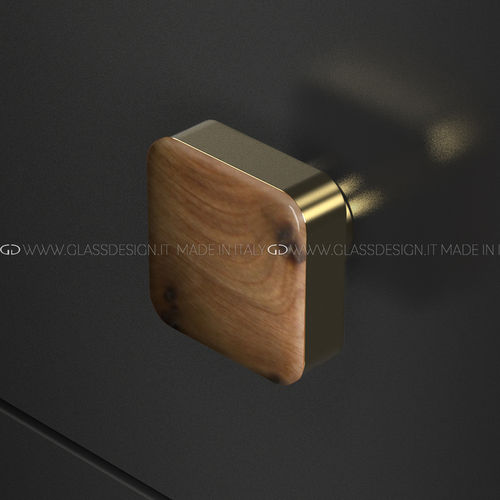 现代风格圆形家具把手 - Wood  - GLASS DESIGN Srl - 黄铜 / 木质