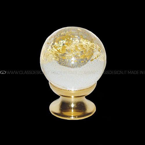 传统风格圆形家具把手 - Murano - GLASS DESIGN Srl - 黄铜 / 穆拉诺玻璃
