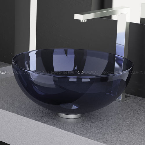 台上盆 - Laguna Murano Blue - GLASS DESIGN Srl - 穆拉诺玻璃 / 抗菌 / 可定制