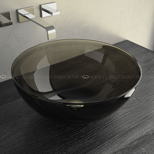 台上盆 - Laguna Murano Smoke - GLASS DESIGN Srl - 穆拉诺玻璃 / 可定制 / 手工
