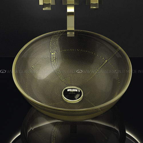 台上盆 - Laguna Murano Oro - GLASS DESIGN Srl - 穆拉诺玻璃 / 可定制 / 手工