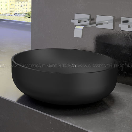 台上盆 - Collina 35/45 - GLASS DESIGN Srl - VetroFreddo® 材质 / 圆形 / 无孔