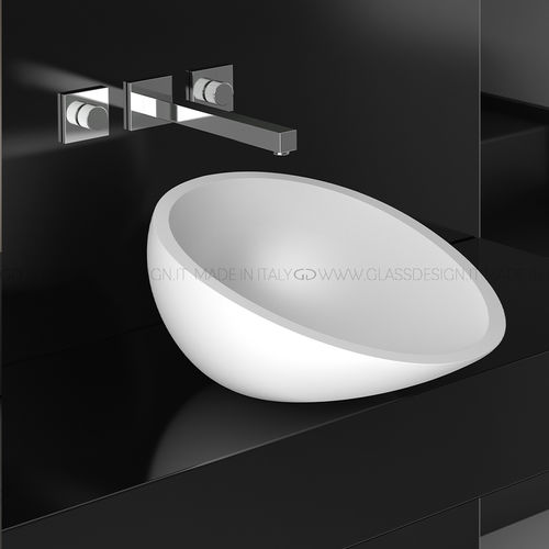 台上盆 - Air - GLASS DESIGN Srl - VetroFreddo® 材质 / 椭圆 / 无孔