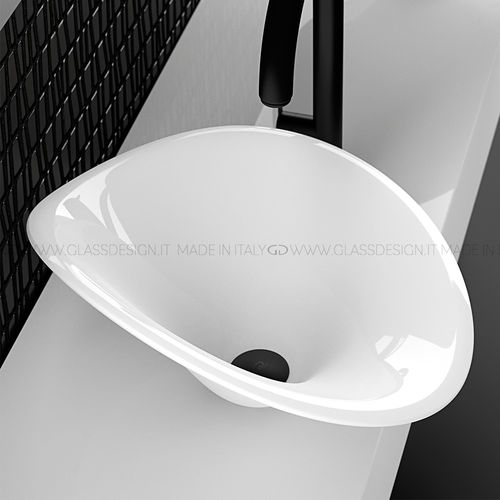台上盆 - Flower  - GLASS DESIGN Srl - Pert® 材质 / 无孔 / 无溢水管