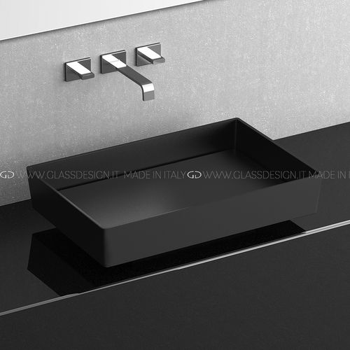 台下式台盆 - Blade Vision - GLASS DESIGN Srl - Pert® 材质 / 长方形 / 无孔