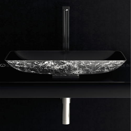 台上盆 - Nek / Nek Lux - GLASS DESIGN Srl - 铝制 / 长方形 / 无孔