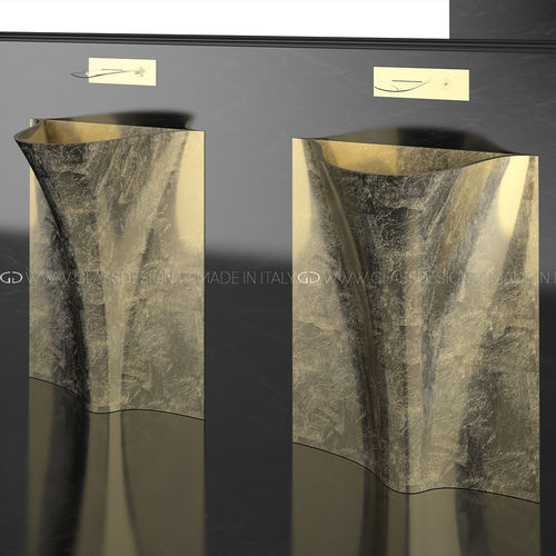 落地式台盆 - TEMPO - GLASS DESIGN Srl - VetroFreddo® 材质 / 无孔 / 无溢水管