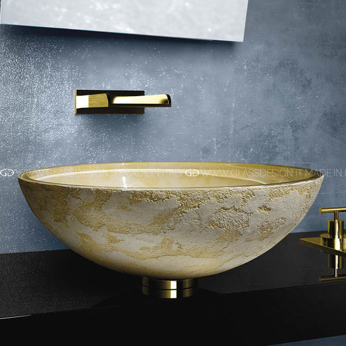 台上盆 - Luna Oval - GLASS DESIGN Srl - 玻璃 / 椭圆 / 无孔