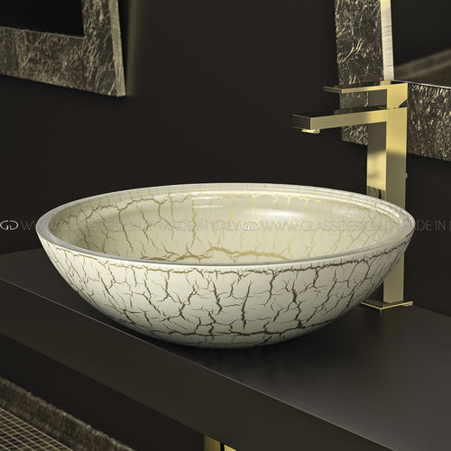 台上盆 - Kalahari 30/40/44 - GLASS DESIGN Srl - 玻璃 / 圆形 / 无孔