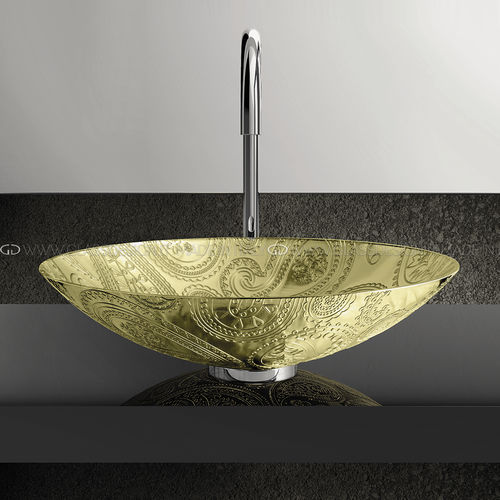 台上盆 - ARABESQUE LUX - GLASS DESIGN Srl - 玻璃 / 圆形 / 无孔
