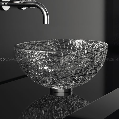 台上盆 - Ice 34 / Ice 34 Lux - GLASS DESIGN Srl - 水晶 / 透明 / 圆形