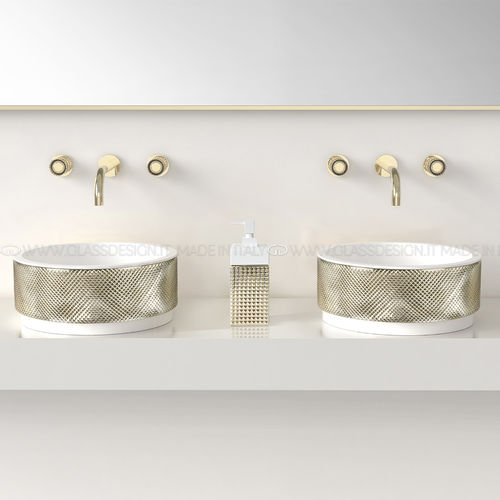 台上盆 - Royal Absolute/Royal Absolute 40 - GLASS DESIGN Srl - 水晶 / 圆形 / 无孔