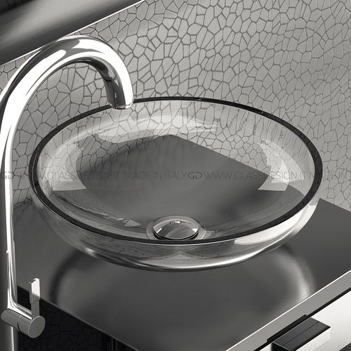 台上盆 - Aqua - GLASS DESIGN Srl - 玻璃 / 圆形 / 无孔