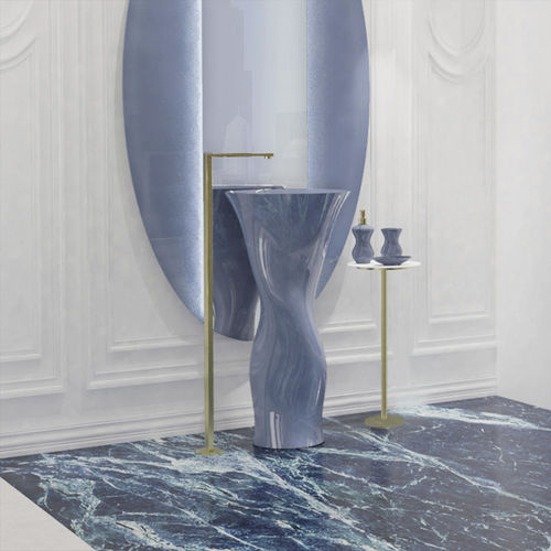 落地式台盆 - Dame Haute Couture - GLASS DESIGN Srl - VetroFreddo® 材质 / 高亮光 / 无孔