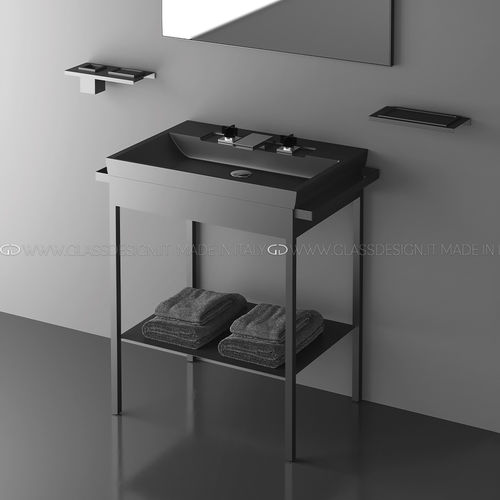 独立式台盆柜 - ITALY PLUS - GLASS DESIGN Srl - 金属 / VetroFreddo® 材质 / 现代风格