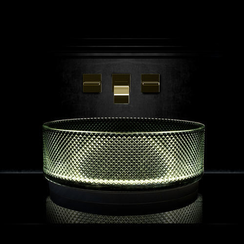 台上盆 - VILLA XL LIGHT - GLASS DESIGN Srl - 水晶 / 背光 / 手工